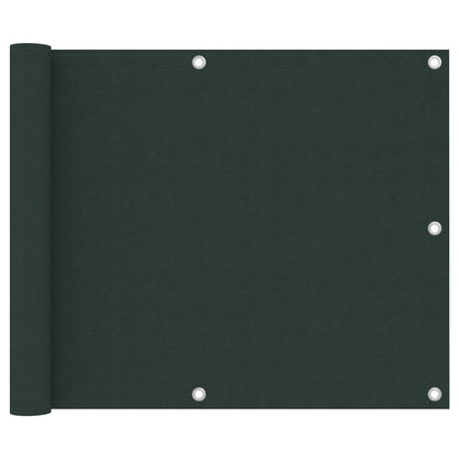 Tela de varanda 75x500 cm tecido Oxford verde-escuro