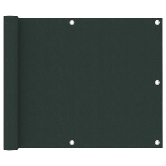 Tela de varanda 75x500 cm tecido Oxford verde-escuro