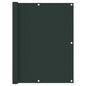 Tela de varanda 120x500 cm tecido Oxford verde-escuro