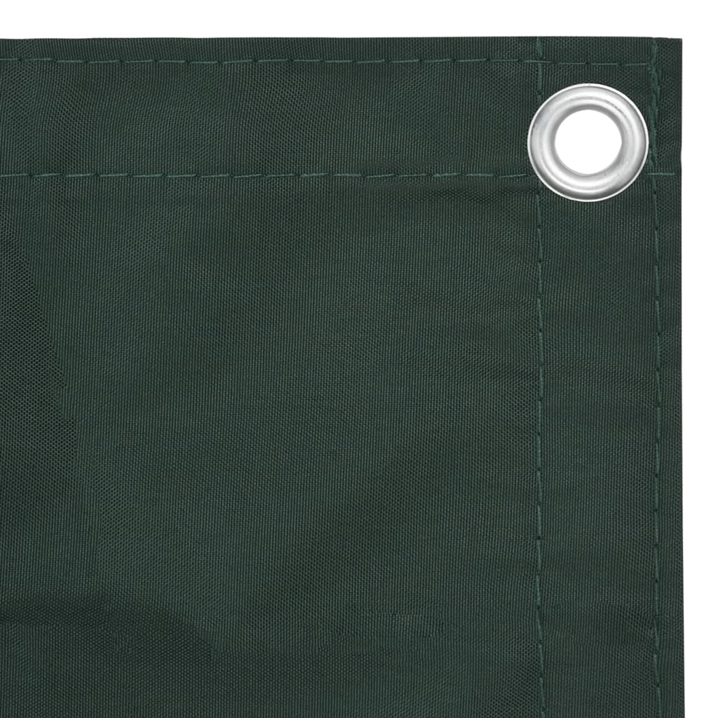 Tela de varanda 120x500 cm tecido Oxford verde-escuro