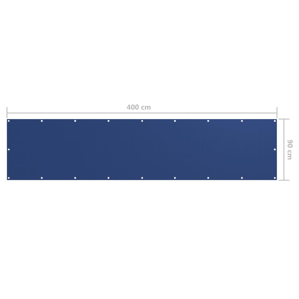 Tela de varanda 90x400 cm tecido Oxford azul