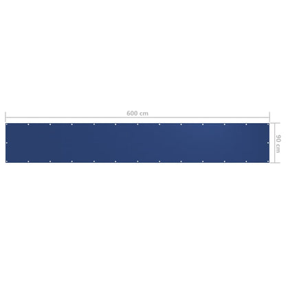 Tela de varanda 90x600 cm tecido Oxford azul