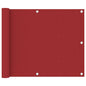 Tela de varanda 75x500 cm tecido Oxford vermelho