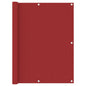 Tela de varanda 120x400 cm tecido Oxford vermelho