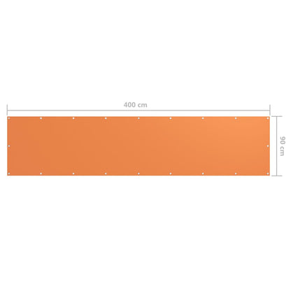 Tela de varanda 90x400 cm tecido Oxford laranja