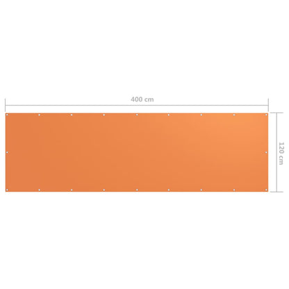 Tela de varanda 120x400 cm tecido Oxford laranja
