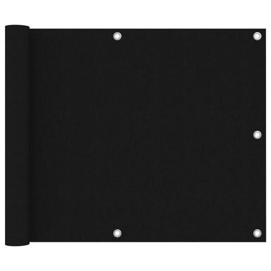 Tela de varanda 75x300 cm tecido oxford preto