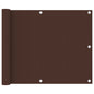 Tela de varanda 75x400 cm tecido Oxford castanho
