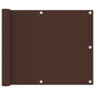 Tela de varanda 75x600 cm tecido Oxford castanho