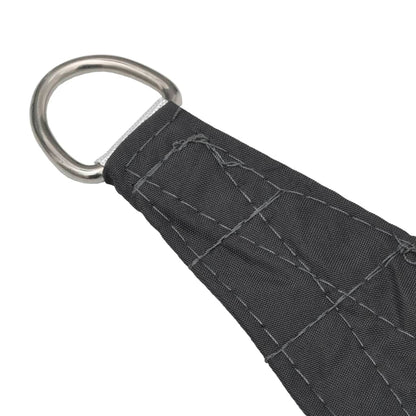 Para-sol estilo vela tecido oxford triangular 5x7x7 m antracite