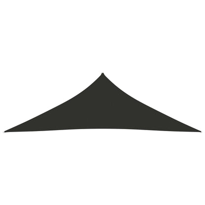 Para-sol estilo vela tecido oxford triangular 5x5x6 m antracite