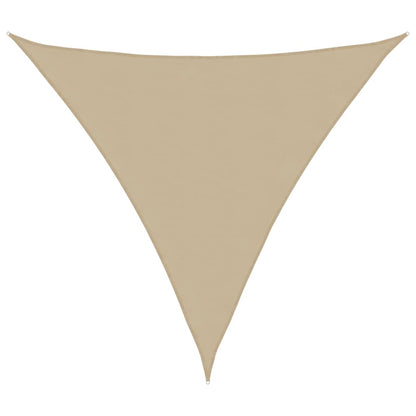 Para-sol estilo vela tecido oxford triangular 6x6x6 m bege