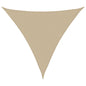 Para-sol estilo vela tecido oxford triangular 6x6x6 m bege
