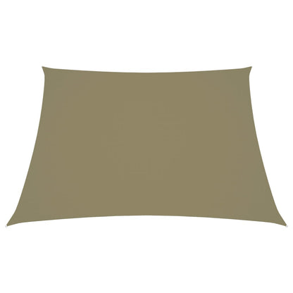 Para-sol estilo vela tecido oxford trapézio 2/4x3 m bege