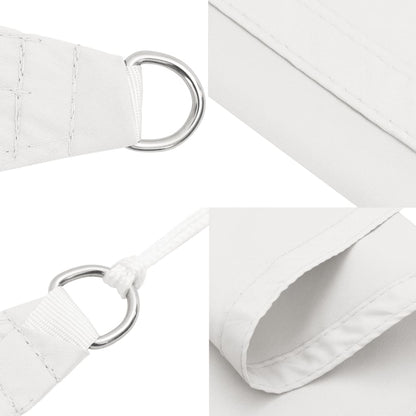 Para-sol estilo vela tecido oxford triangular 5x7x7 m branco