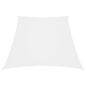 Para-sol estilo vela tecido oxford trapézio 3/4x3 m branco