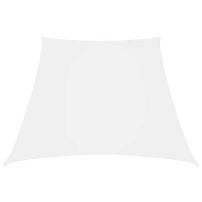 Para-sol estilo vela tecido oxford trapézio 3/5x4 m branco