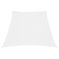 Para-sol estilo vela tecido oxford trapézio 3/5x4 m branco