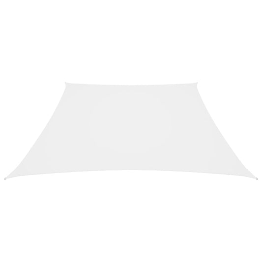Para-sol estilo vela tecido oxford trapézio 3/5x4 m branco