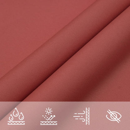 Para-sol vela tecido oxford triangular 2,5x2,5x3,5 m terracota