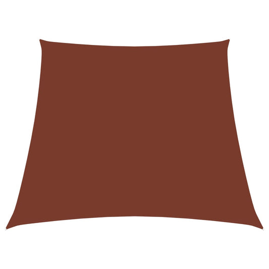 Para-sol estilo vela tecido oxford trapézio 2/4x3 m terracota