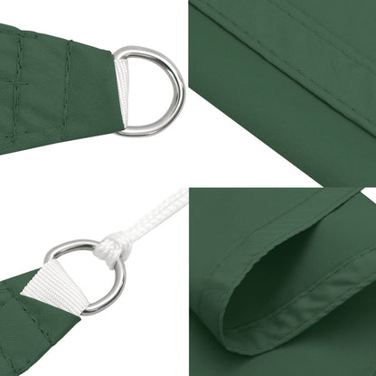 Para-sol vela tecido oxford retangular 2,5x3 m verde-escuro