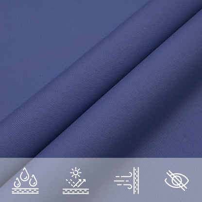 Para-sol estilo vela tecido oxford triangular 4x5x6,4 m azul