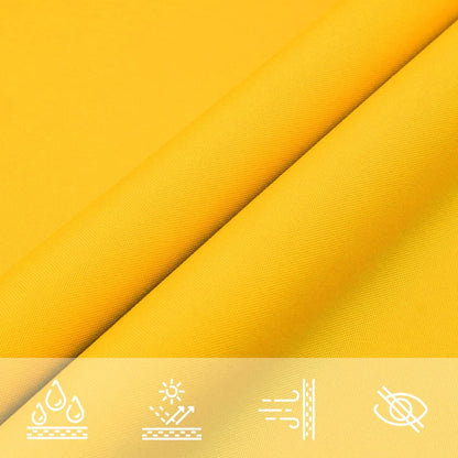 Para-sol vela tecido oxford triangular 3,6x3,6x3,6 m amarelo