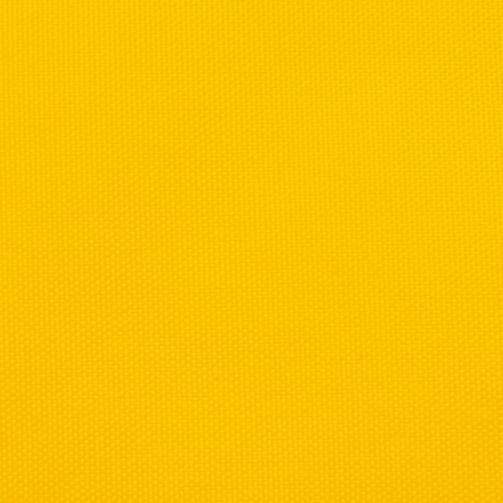 Para-sol estilo vela tecido oxford triangular 5x7x7 m amarelo
