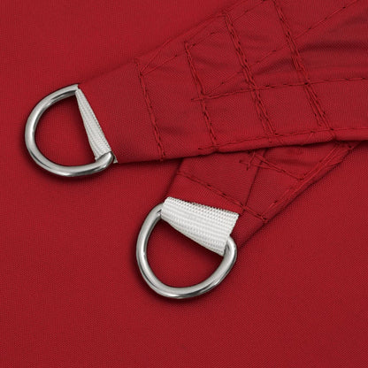 Para-sol estilo vela tecido oxford retangular 2,5x3,5m vermelho