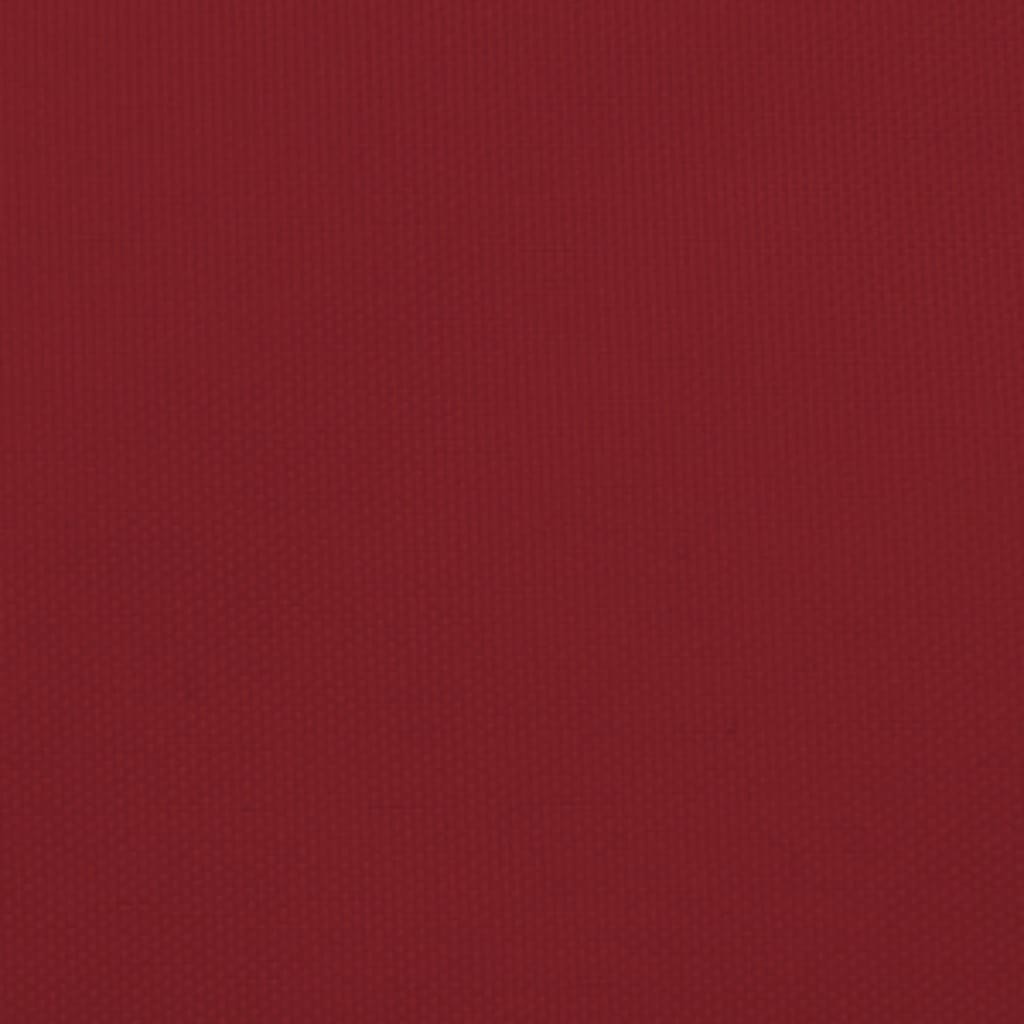 Para-sol estilo vela tecido oxford retangular 4x7 m vermelho