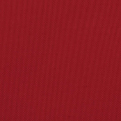 Para-sol estilo vela tecido oxford retangular 5x6 m vermelho
