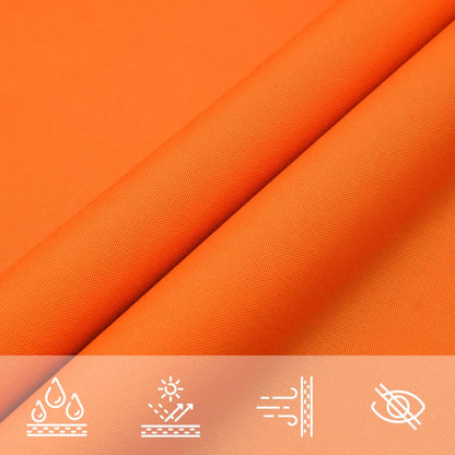 Para-sol estilo vela tecido oxford retangular 2x3,5 m laranja