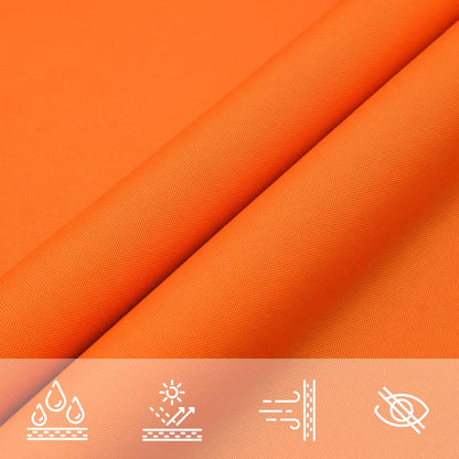 Para-sol estilo vela tecido oxford retangular 2x4,5 m laranja