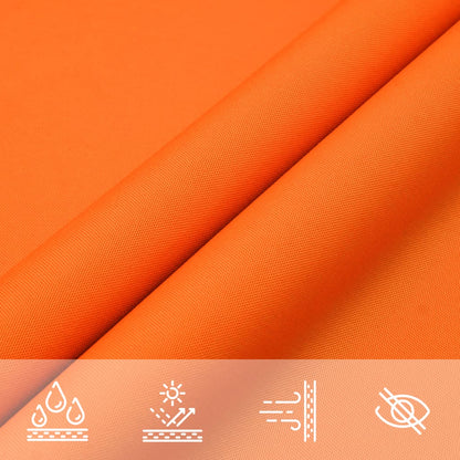 Para-sol estilo vela tecido oxford retangular 3x4,5 m laranja