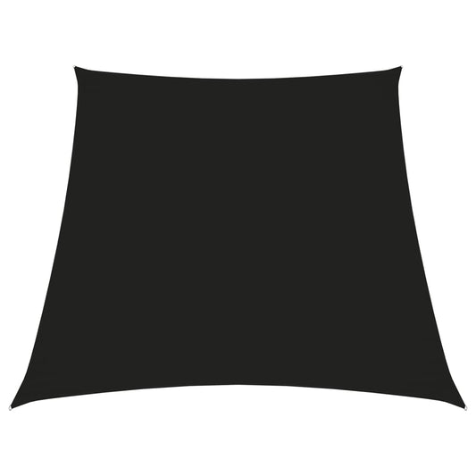 Para-sol estilo vela tecido oxford trapézio 3/4x3 m preto