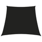 Para-sol estilo vela tecido oxford trapézio 3/4x3 m preto