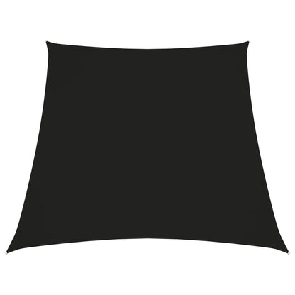 Para-sol estilo vela tecido oxford trapézio 3/5x4 m preto