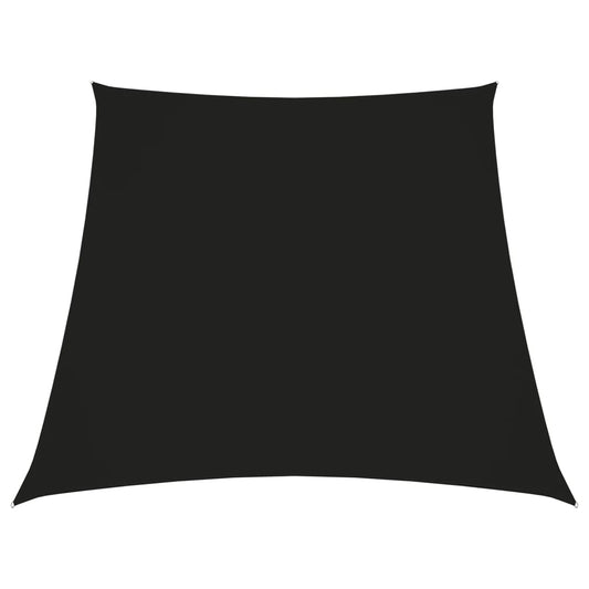 Para-sol estilo vela tecido oxford trapézio 3/5x4 m preto