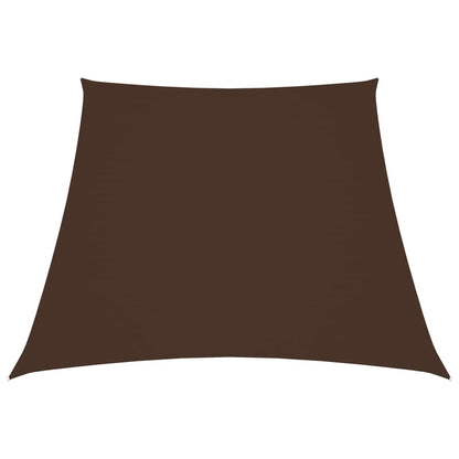 Para-sol estilo vela tecido oxford trapézio 2/4x3 m castanho