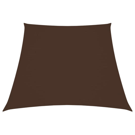 Para-sol estilo vela tecido oxford trapézio 2/4x3 m castanho