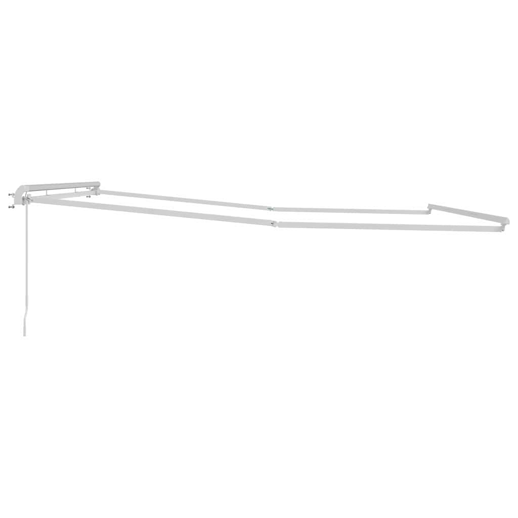 Estrutura de Toldo Manual Branco 400 × 350 cm Alumínio