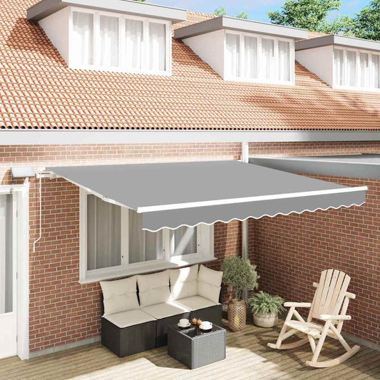 Estrutura de Toldo Manual Branco 300 x 250 cm Alumínio