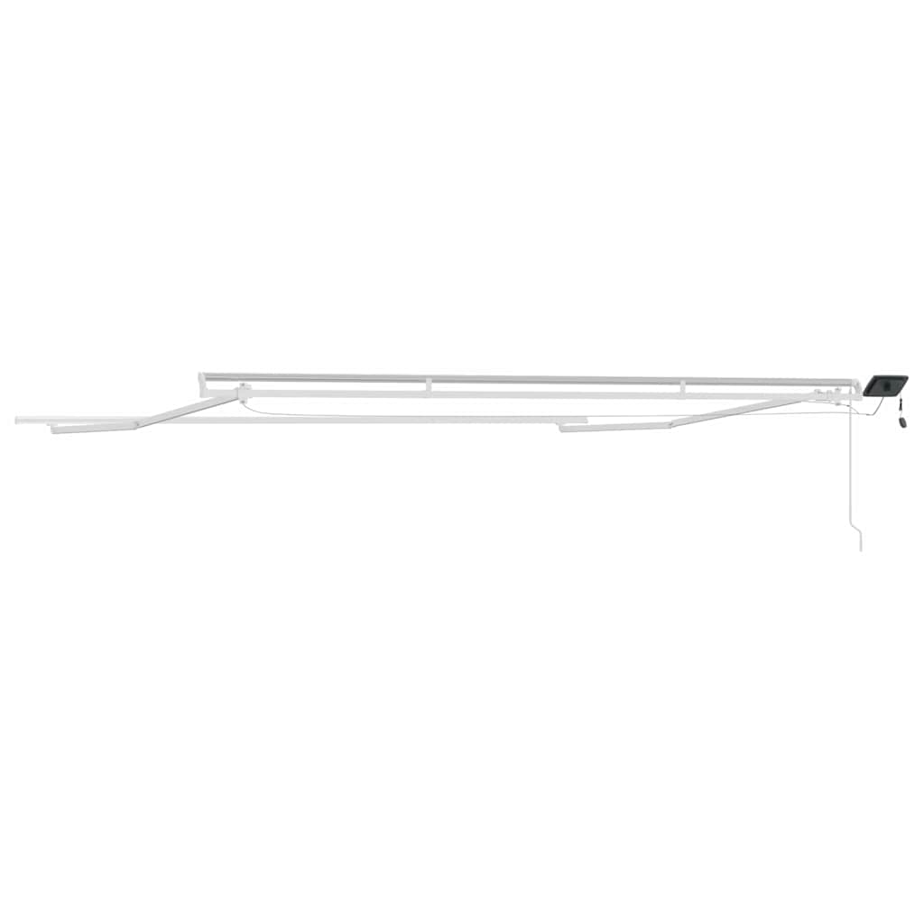 Estrutura de Toldo Manual Branco 500 × 300 cm Alumínio