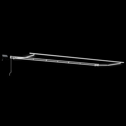 Estrutura de Toldo Manual Branco 600 × 300 cm Alumínio