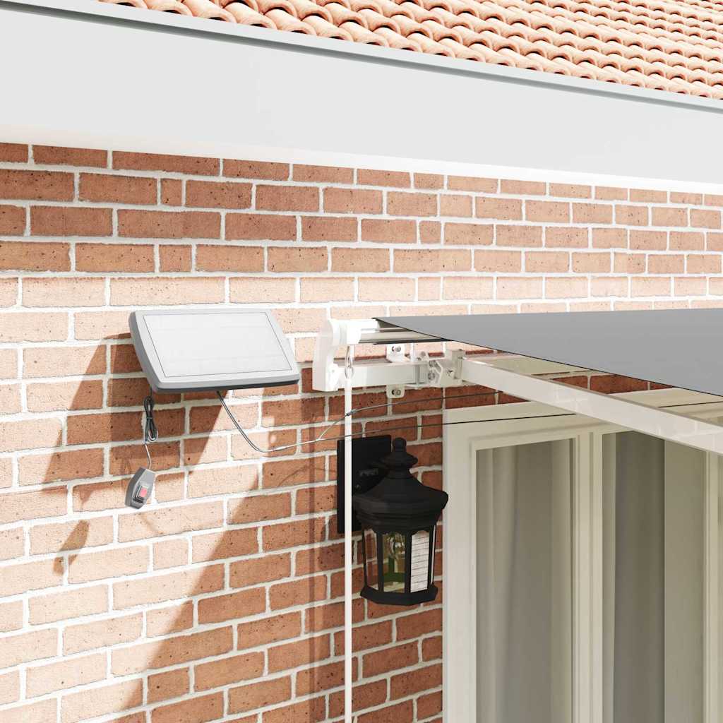 Estrutura de Toldo Manual Branco 450 × 350 cm Alumínio