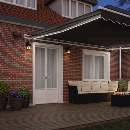 Estrutura de Toldo Manual Branco 500 × 350 cm Alumínio