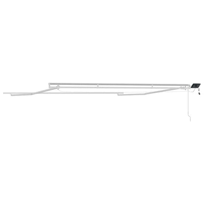 Estrutura de Toldo Manual Branco 500 × 350 cm Alumínio