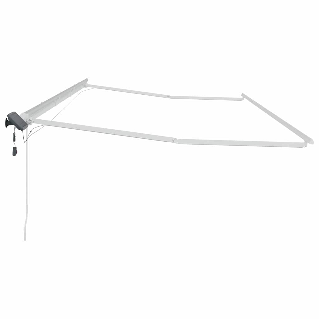 Estrutura de Toldo Manual Branco 600 × 350 cm Alumínio