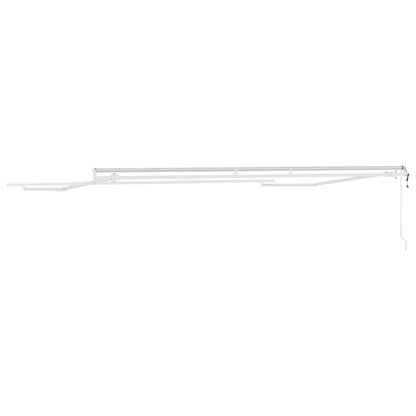 Toldo Manual Branco 4,5 × 3 m Metal